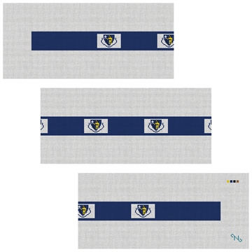 Massachusetts Flag Needlepoint Belt Kit