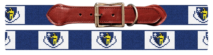 Massachusetts Flag Needlepoint Dog Collar