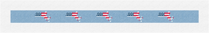 Massachusetts State Needlepoint Dog Collar Kit