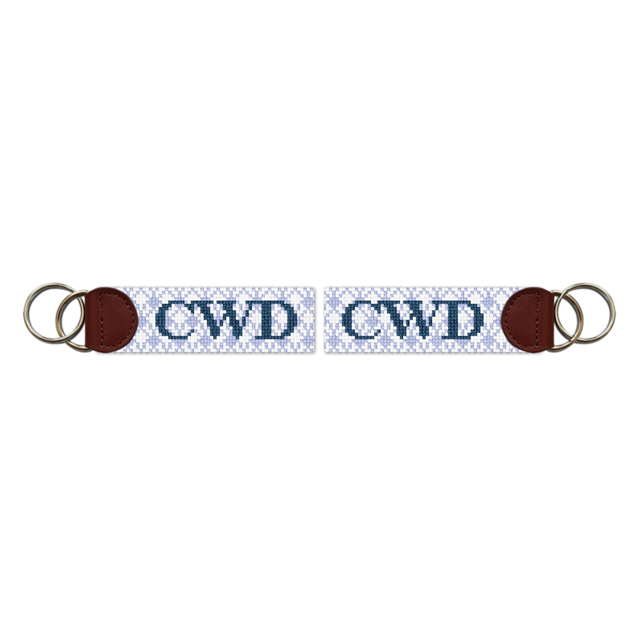 Matelasse Needlepoint Key Fob
