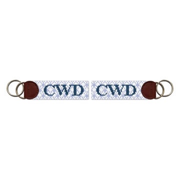 Matelasse Needlepoint Key Fob