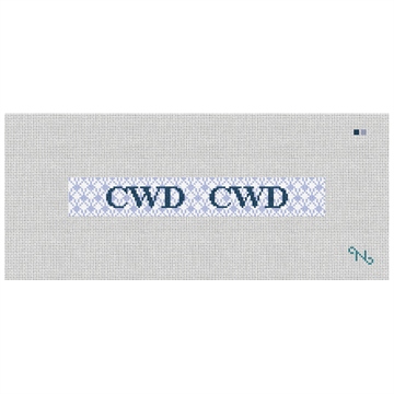 Matelasse Needlepoint Key Fob Kit Stitched Preview