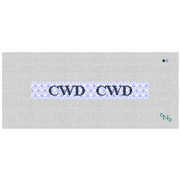 Matelasse Needlepoint Key Fob Kit Stitched Preview