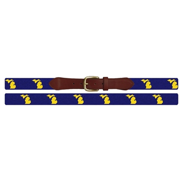 Michigan State Needlepoint Belt