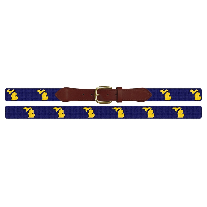 Michigan State Needlepoint Belt