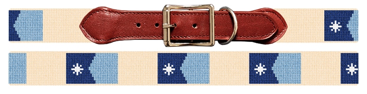 Minnesota Flag Needlepoint Dog Collar