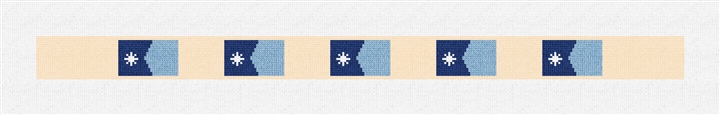 Minnesota Flag Needlepoint Dog Collar Kit