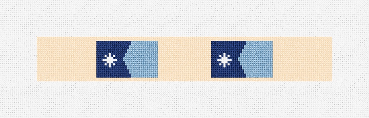 Minnesota Flag Needlepoint Key Fob Kit
