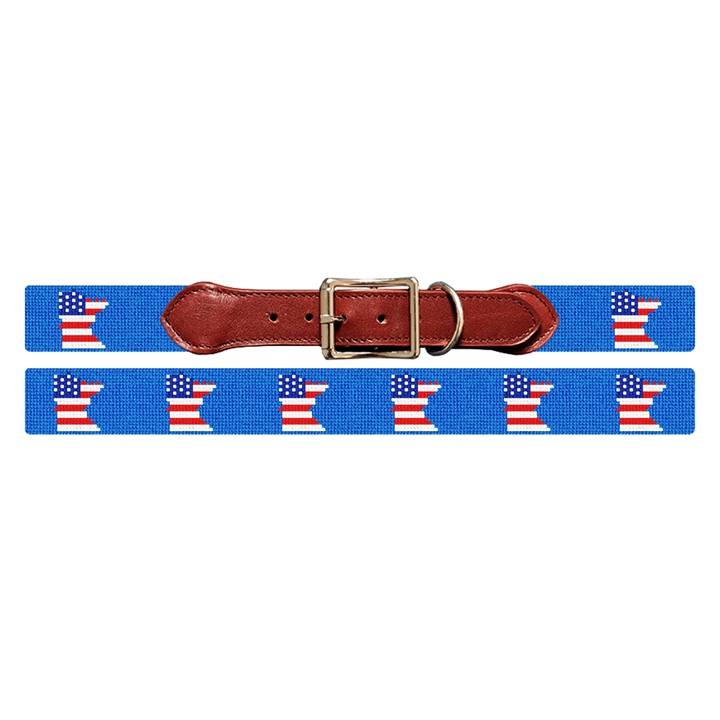 Minnesota State Needlepoint Dog Collar