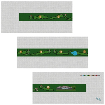 Misquamicut Golf Course Needlepoint Belt Kit