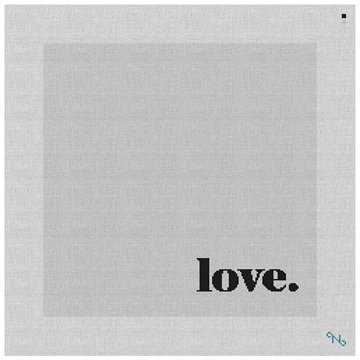 Mod Love Needlepoint Pillow Kit