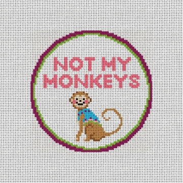 Monkey Shenanigans Needlepoint Ornament Kit