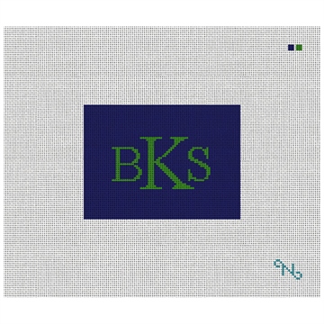 Monogram Needlepoint Card Wallet Kit