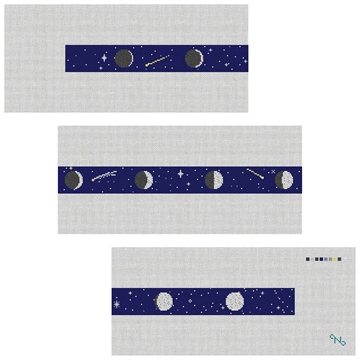 Moon Phases Needlepoint Belt Kit