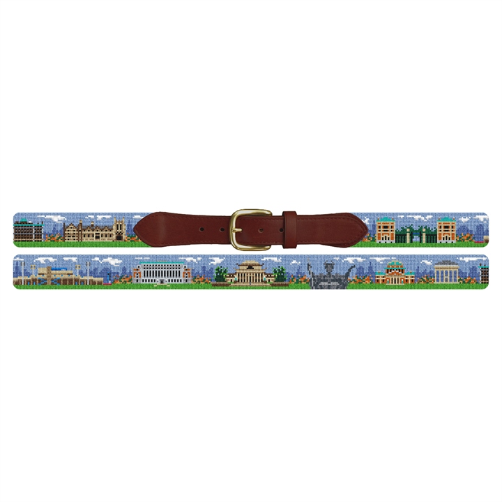 Morningside Heights Landscape Needlepoint Belt