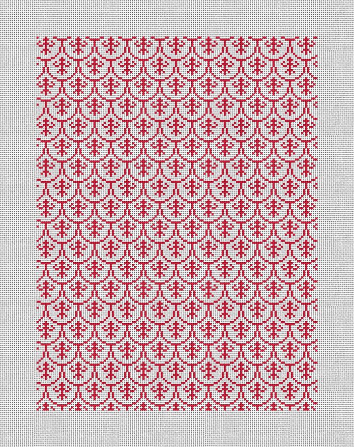 Mosaic Needlepoint Trifold Wallet Kit NeedlePaint