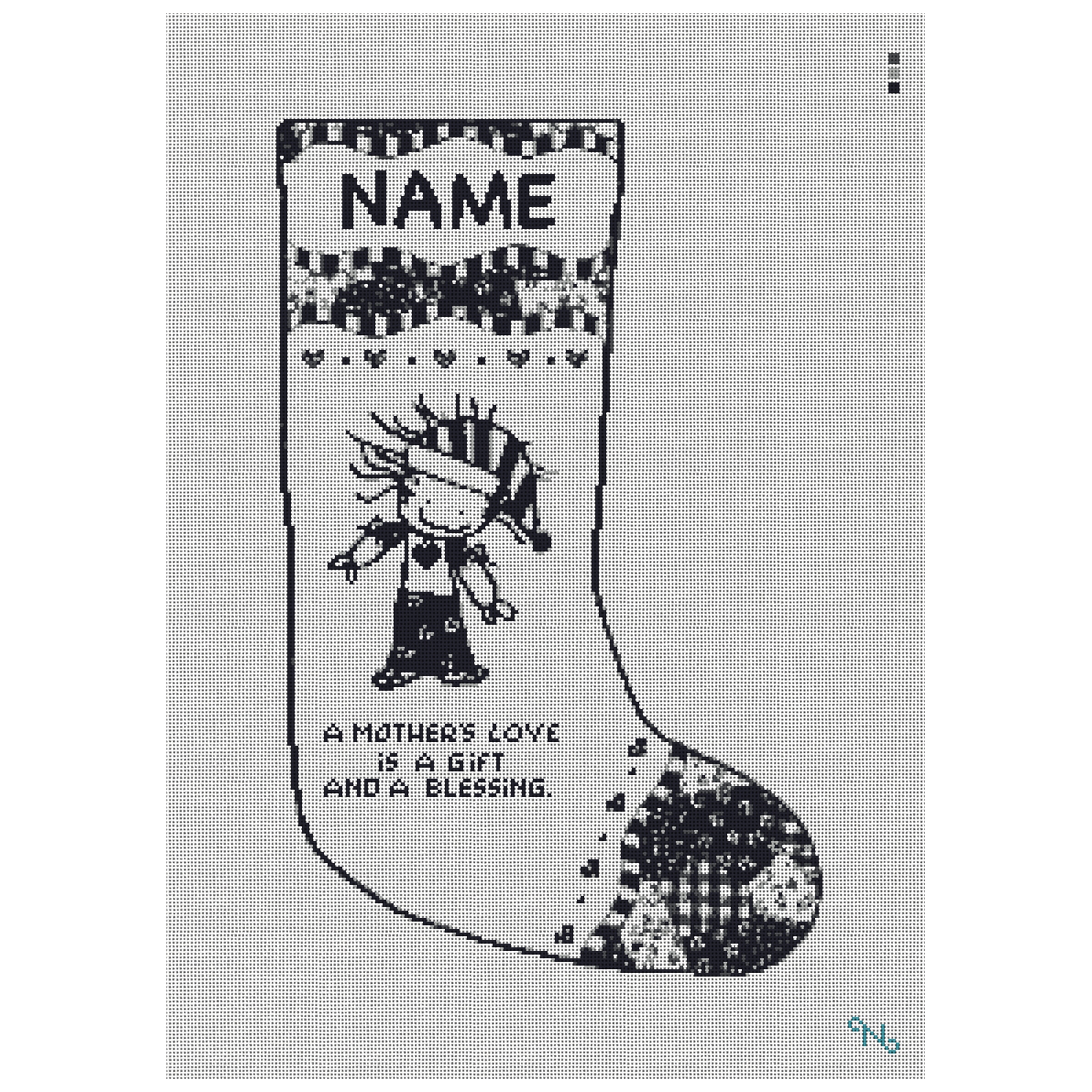 Mother's Love Needlepoint Stocking Kit