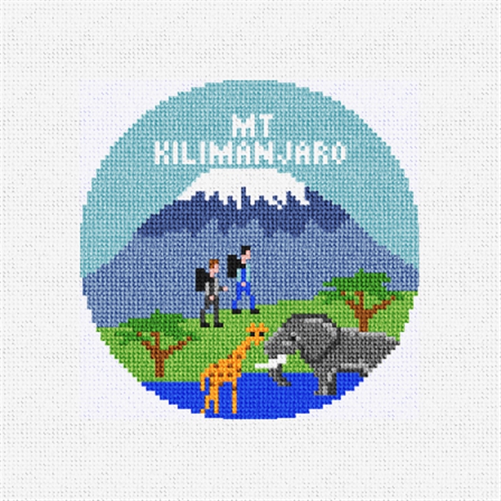 Mount Kilimanjaro Needlepoint Ornament Kit