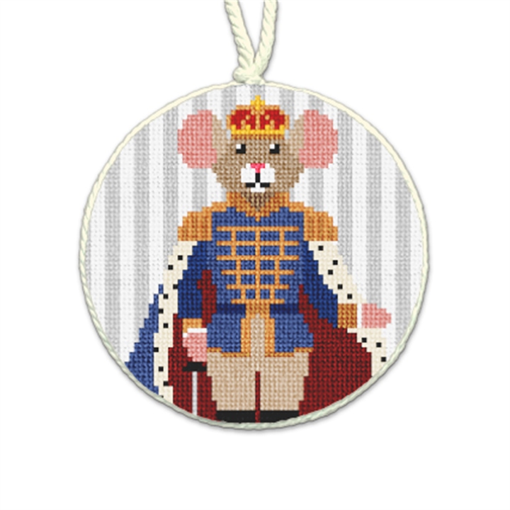 Mouse King Needlepoint Ornament 