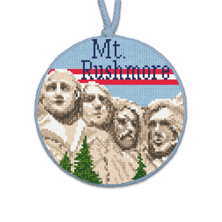 Mt Rushmore Needlepoint Ornament