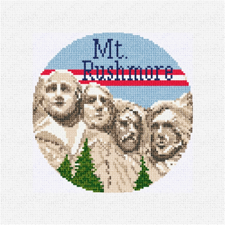 Mt Rushmore Needlepoint Ornament Kit