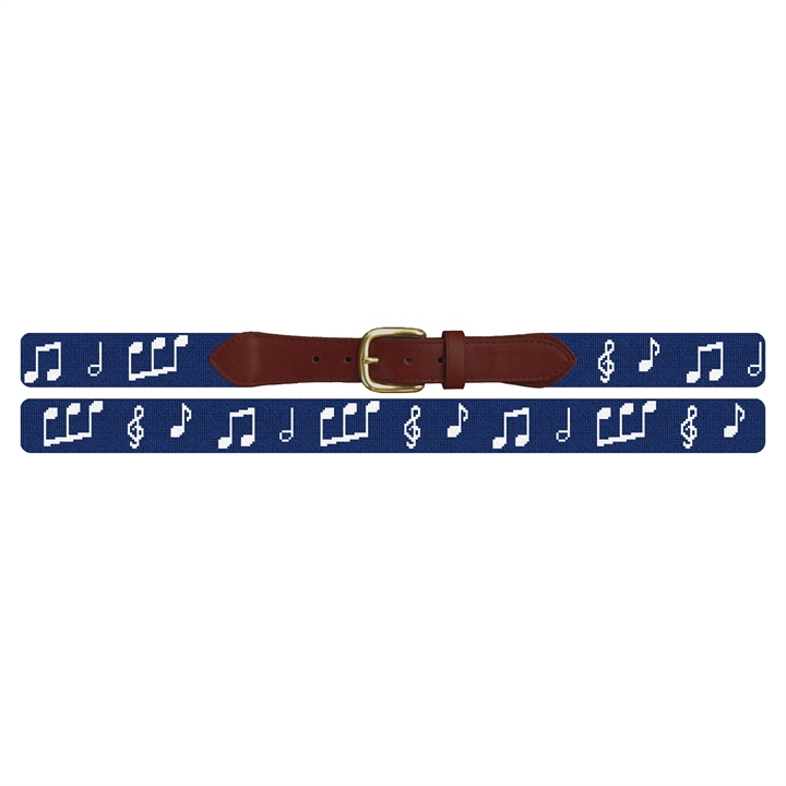 Music Notes Needlepoint Belt