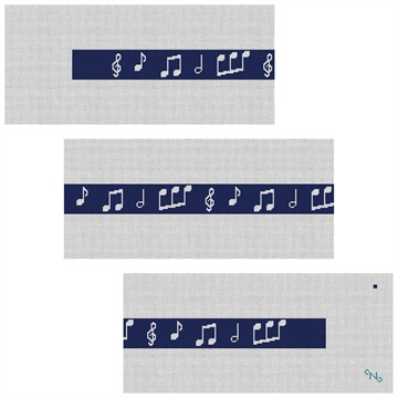 Music Notes Needlepoint Belt Kit