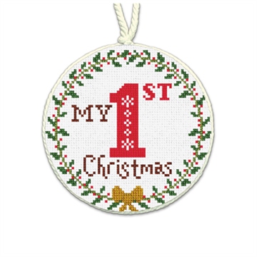 My First Christmas Needlepoint Ornament