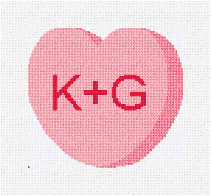 My True Love Valentine Needlepoint Ornament Kit