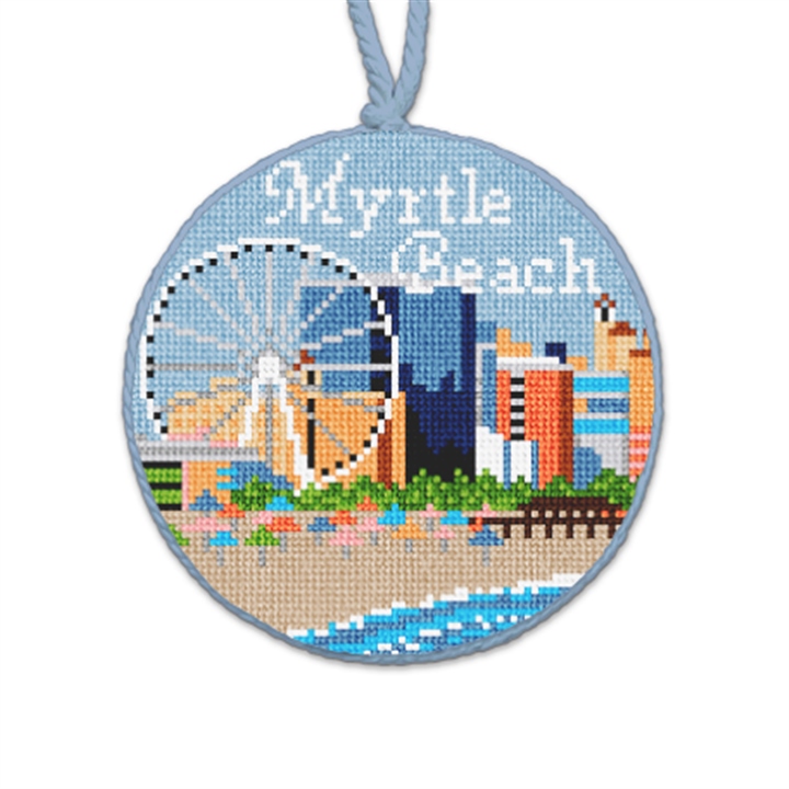 Myrtle Beach Needlepoint Ornament