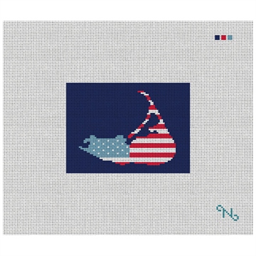 Nantucket Needlepoint Card Wallet Kit