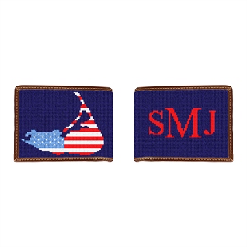 Nantucket Needlepoint Wallet 