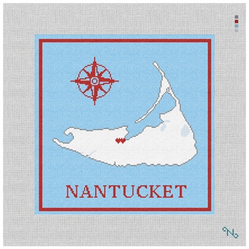 Nantucket Wedding Pillow Kit Stitched Preview