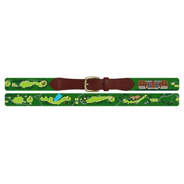 Nassau Country Club Golf Course Needlepoint Belt