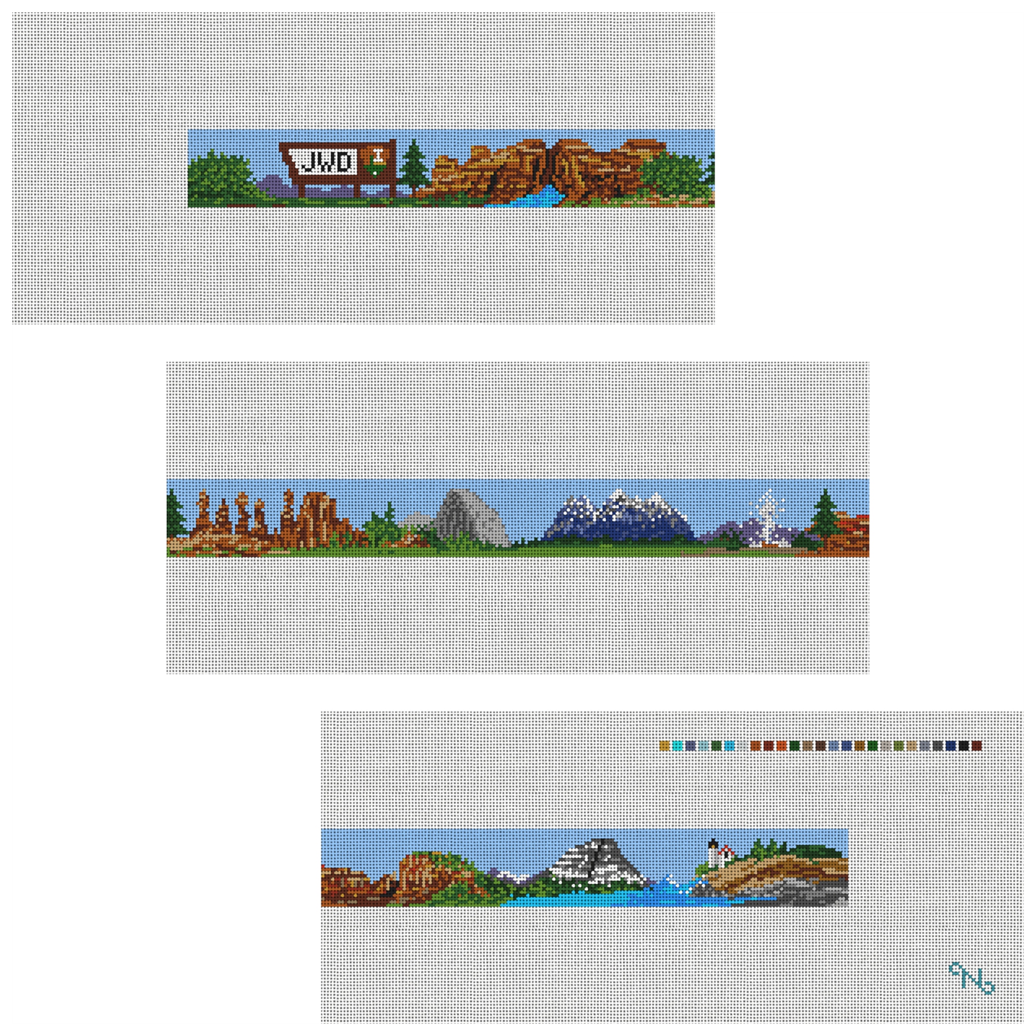 National Parks Needlepoint Belt Kit