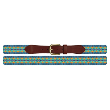 Native American Pattern Needlepoint Belt 