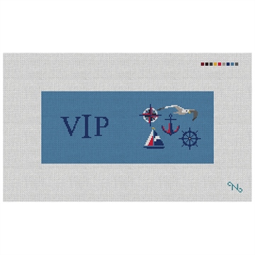 Nautical Needlepoint Flask Kit