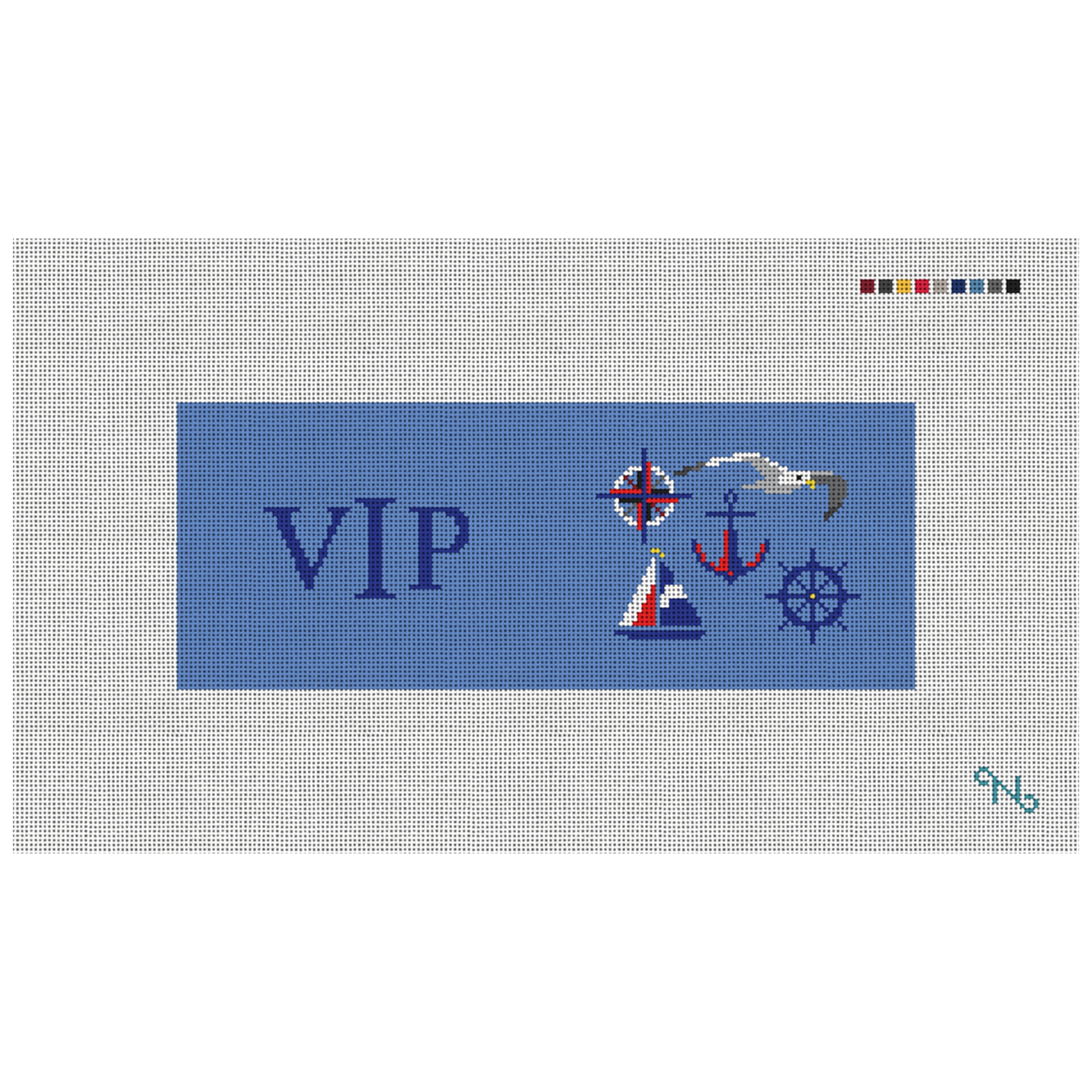 Nautical Needlepoint Wallet Kit