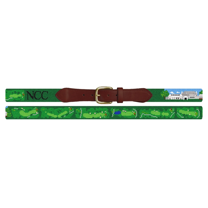 Navesink Golf Course Needlepoint Belt 