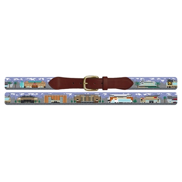 NBA Arenas Needlepoint Belt