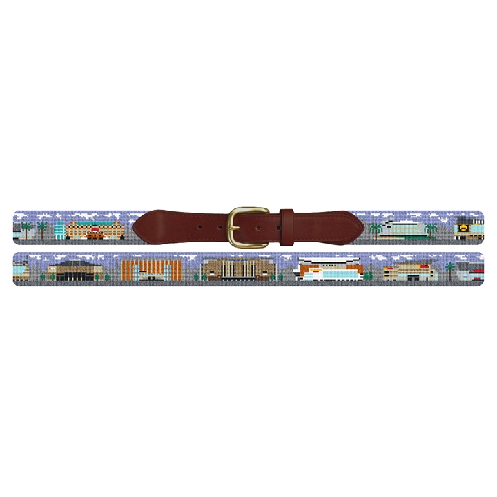 NBA Arenas Needlepoint Belt