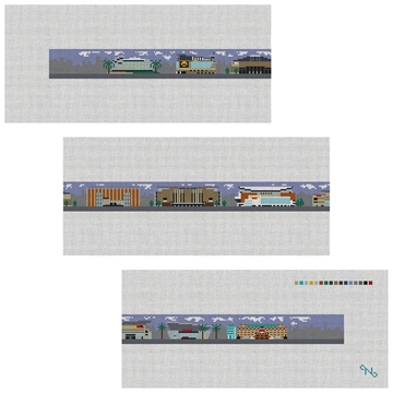 NBA Arenas Needlepoint Belt Kit