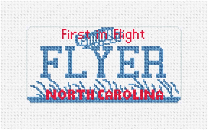 NC Vanity Plate Needlepoint Ornament Kit