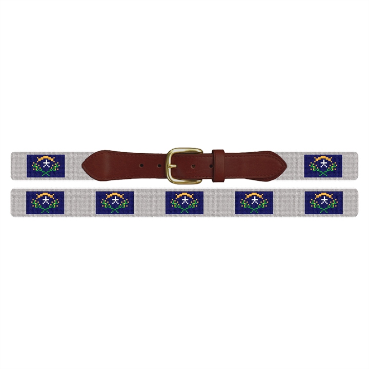 Nevada Flag Needlepoint Belt
