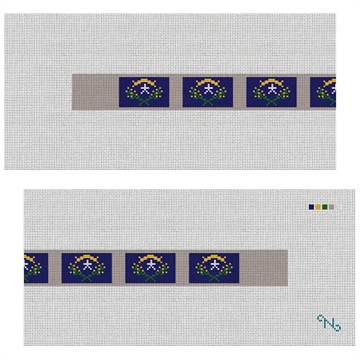 Nevada Flag Needlepoint Dog Collar Kit