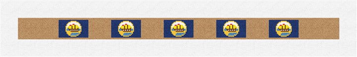 New Hampshire Flag Needlepoint Dog Collar Kit