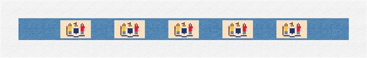 New Jersey Flag Needlepoint Dog Collar Kit