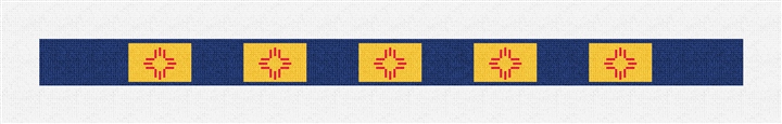 New Mexico Flag Needlepoint Dog Collar Kit