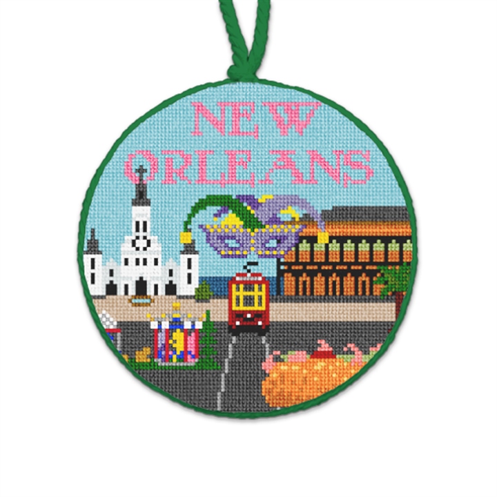 New Orleans Needlepoint Ornament
