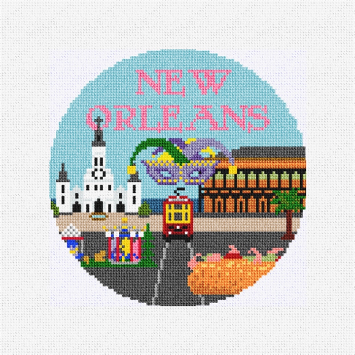 New Orleans Needlepoint Ornament Kit